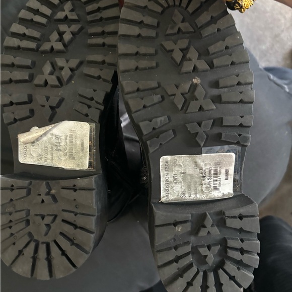 Nordstrom Rack Size 6 Black Croco Brand New Zip Up Women’s Heeled Runner Boots - Picture 16 of 16